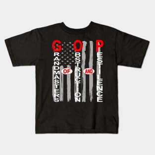 GOP - Grandmasters of Obstruction and Pestilence Kids T-Shirt